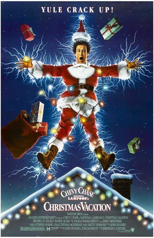 Chevy Chase CHRISTMAS VACATION Beverley D'Angelo Randy Quaid movie poster 11x17