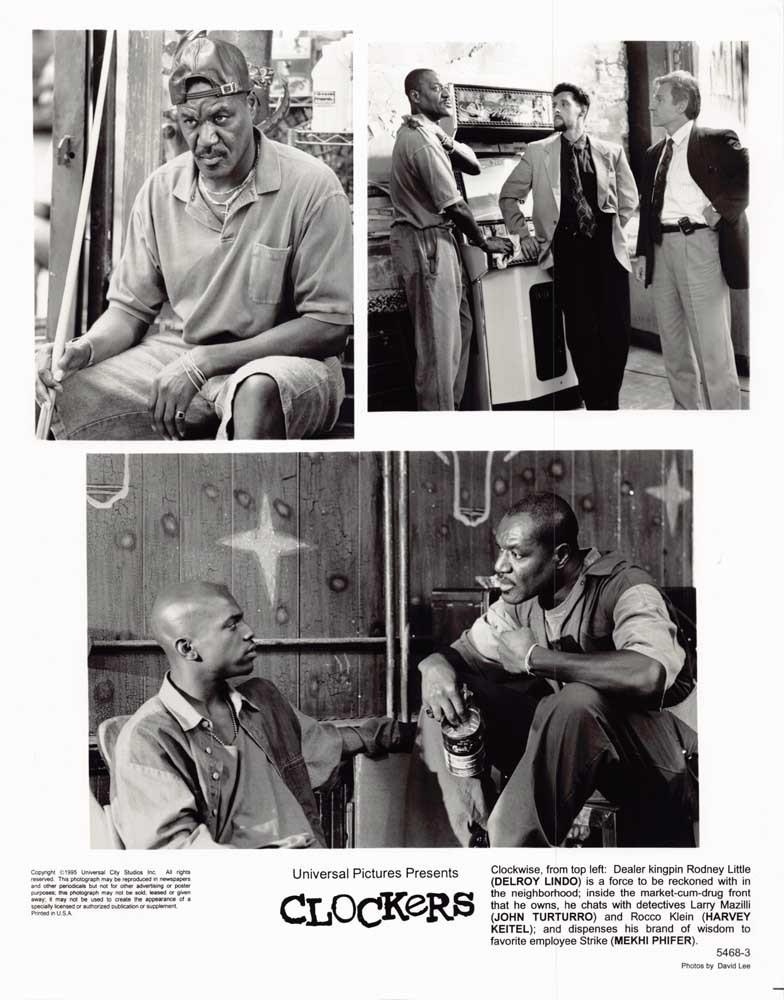 Delroy Lindo CLOCKERS Harvey Keitel John Turturro original 8x10 press photo 1995