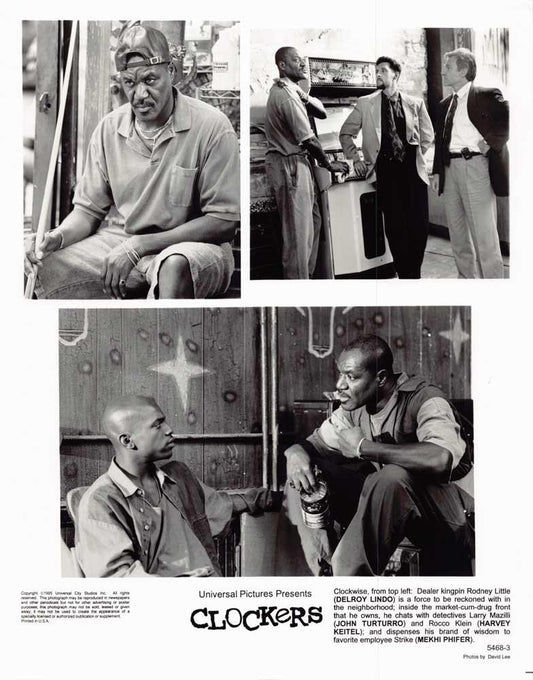 Delroy Lindo CLOCKERS Harvey Keitel John Turturro original 8x10 press photo 1995