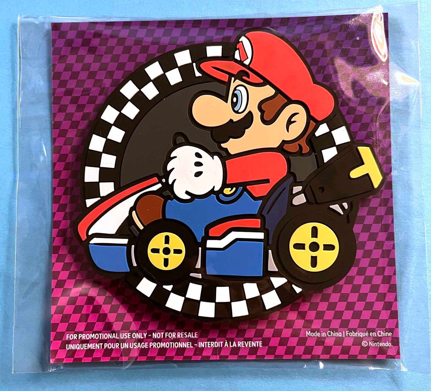 Nintendo Switch MARIOKART DELUXE 8 promo PVC rubber Mario coaster NEW Gamestop