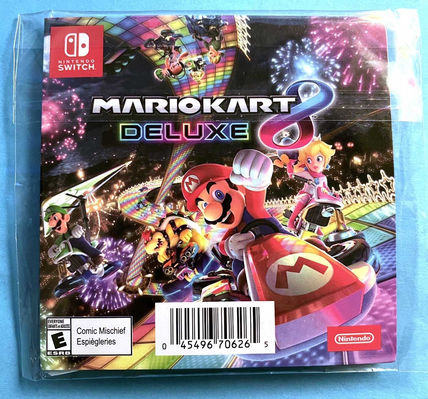 Nintendo Switch MARIOKART DELUXE 8 promo PVC rubber Mario coaster NEW Gamestop