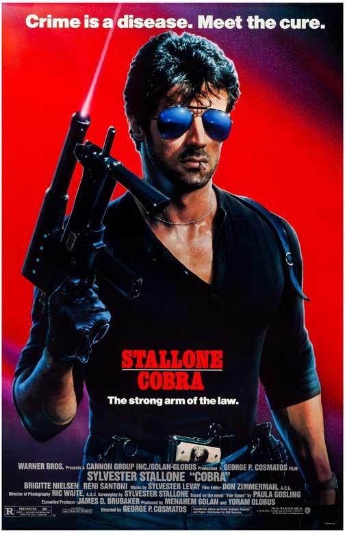 Sylvester Stallone COBRA movie poster 11x17