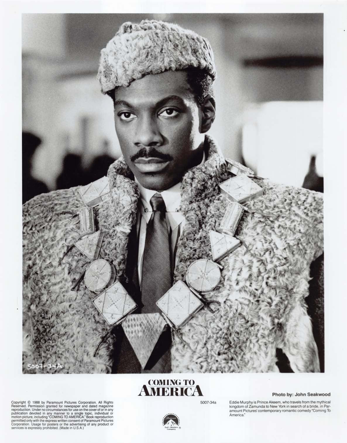 Eddie Murphy COMING TO AMERICA 1988 original 8x10 press photos