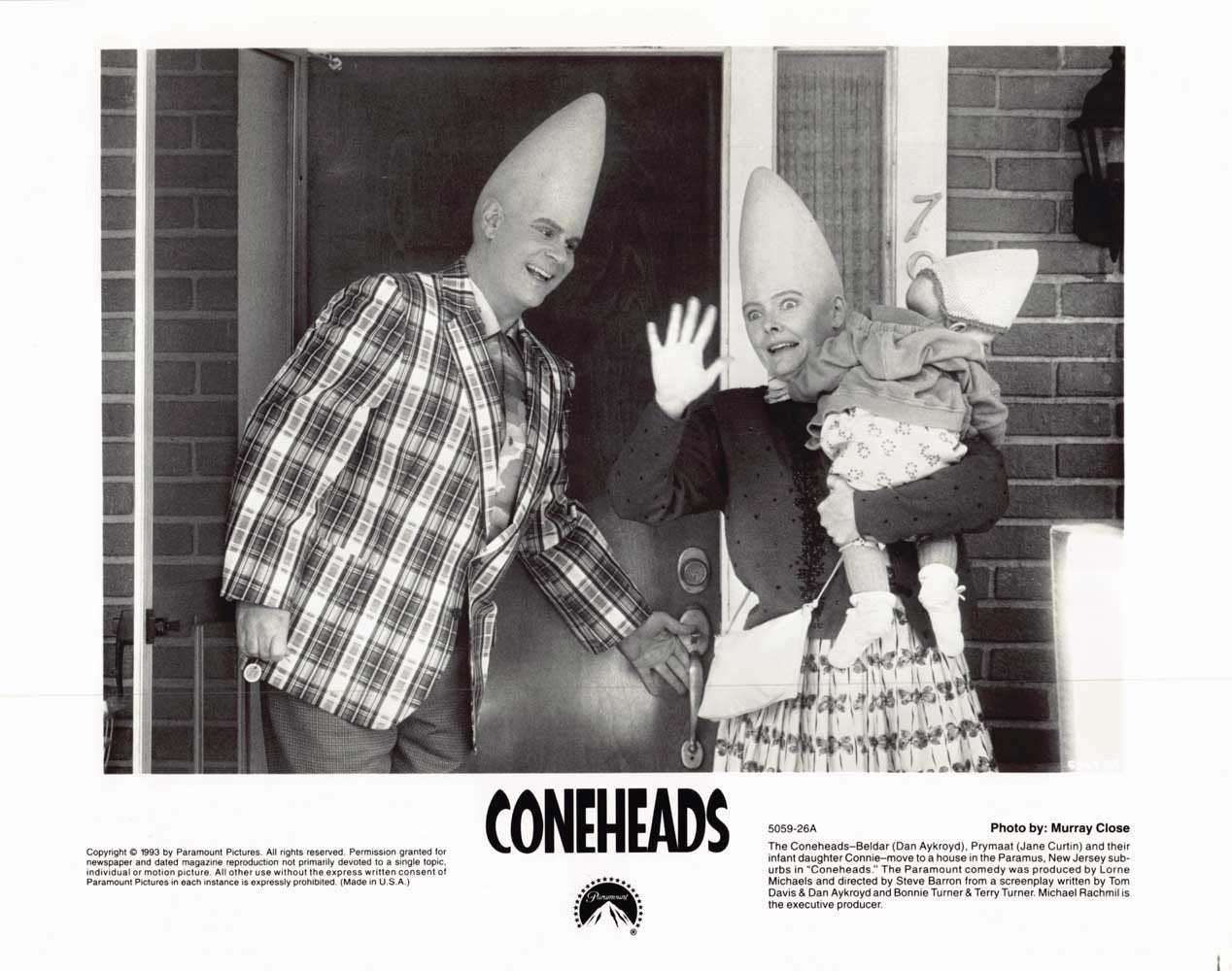 Dan Aykroyd Jane Curtain CONEHEADS original 10x8 press photo