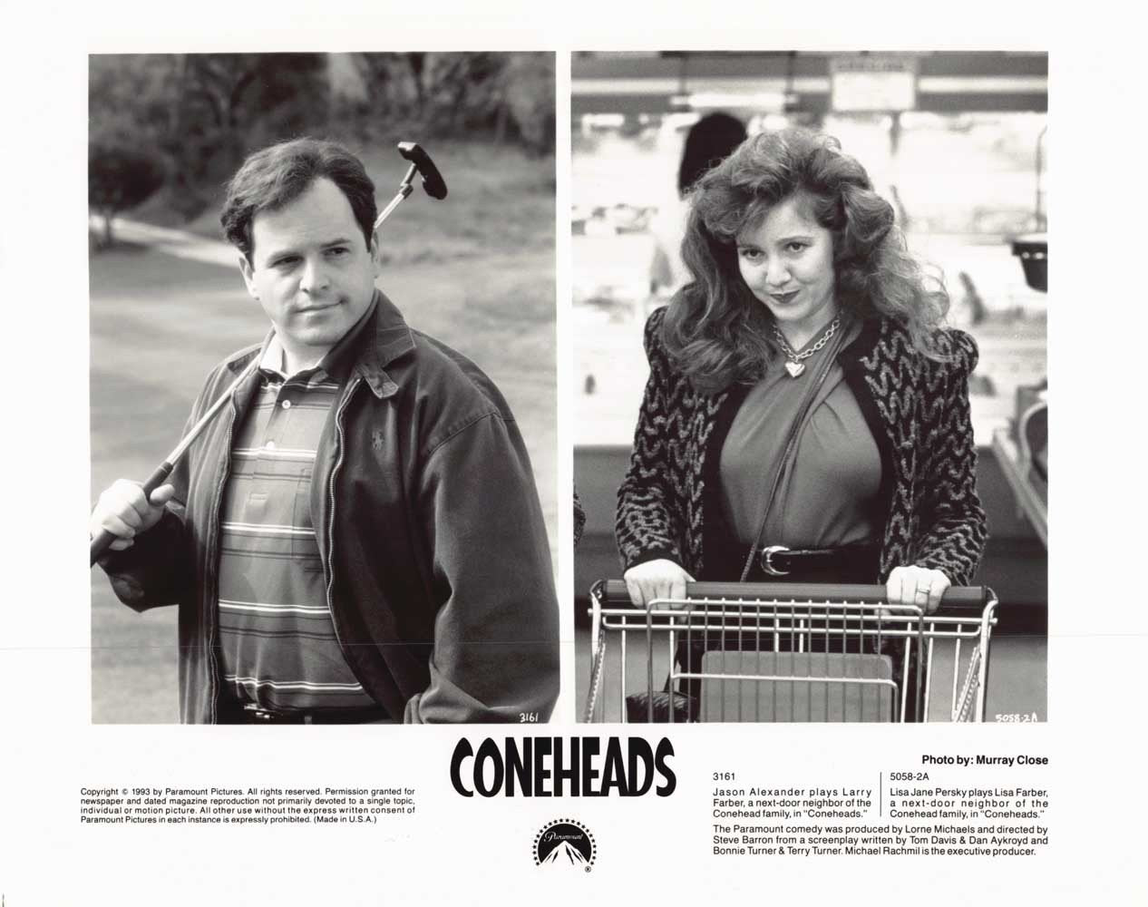 Jason Alexander CONEHEADS Lisa Jane Persky original 10x8 press photo