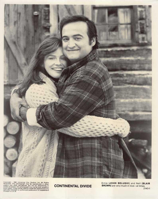 John Belushi CONTINENTAL DIVIDE Blair Brown original 8x10 press photo 1981