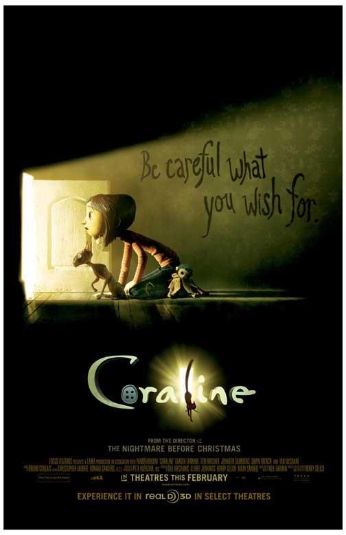 CORALINE movie poster 11x17