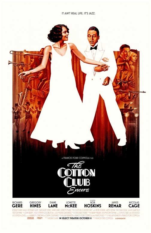 Richard Gere COTTON CLUB ENCORE Gregory Hines Diane Lane movie poster 11x17