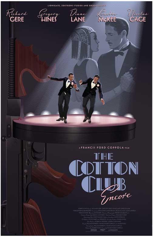 Richard Gere COTTON CLUB ENCORE Gregory Hines Diane Lane alt movie poster 11x17
