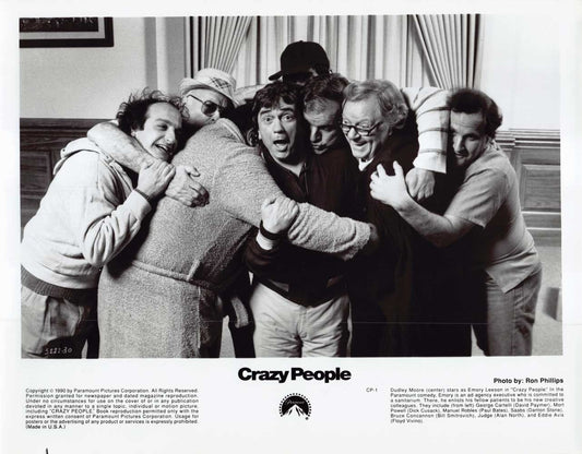 Dudley Moore CRAZY PEOPLE David Paymer original 10x8 press photo 1990