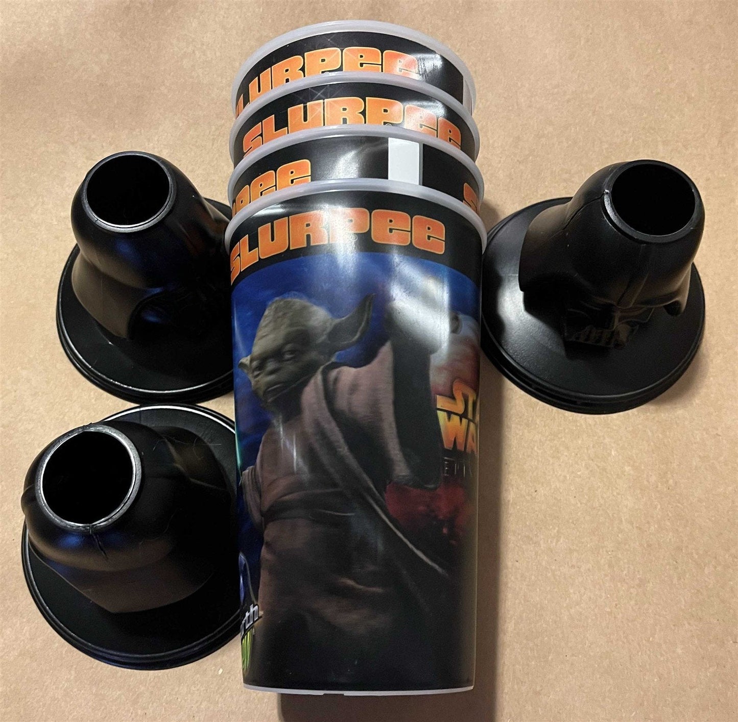 2005 Star Wars REVENGE OF THE SITH lenticular 7-11 slurpee cups (set of 4)