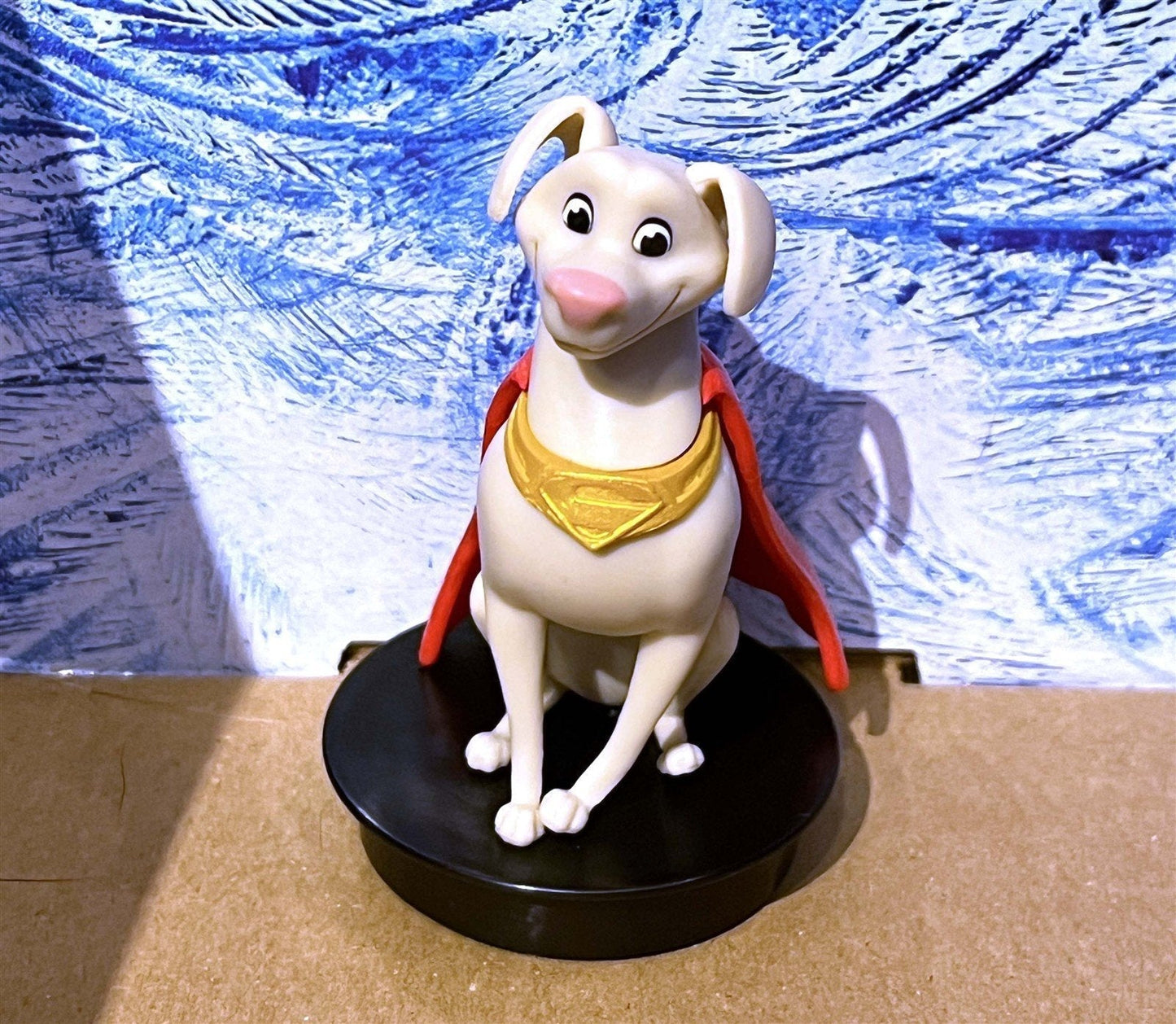 DC LEAGUE OF SUPER PETS drink cup topper PVC figure KRYPTO
