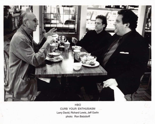Larry David HBO's CURB YOUR ENTHUSIASM Richard Lewis original 10x8 photo 2001
