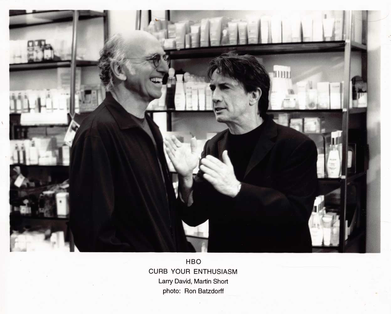 Larry David HBO's CURB YOUR ENTHUSIASM Martin Short original 10x8 photo 2001