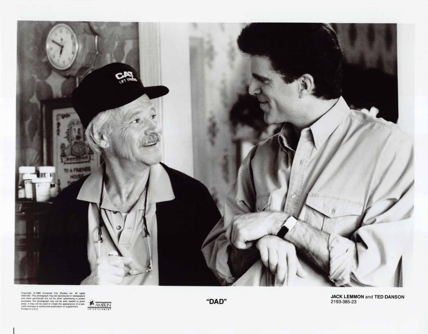 Jack Lemmon DAD Ted Danson original press photo 1989