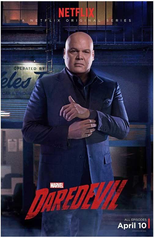 Vincent D'Onofrio DAREDEVIL Charlie Cox kingpin series poster 11x17
