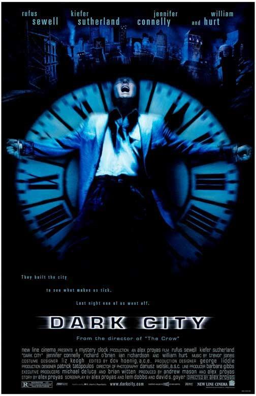 Kiefer Sutherland DARK CITY Jennifer Connelly movie poster 11x17 Alex Proyas