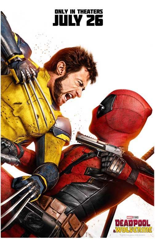 Ryan Reynolds DEADPOOL & WOLVERINE duo Hugh Jackman movie poster 11x17