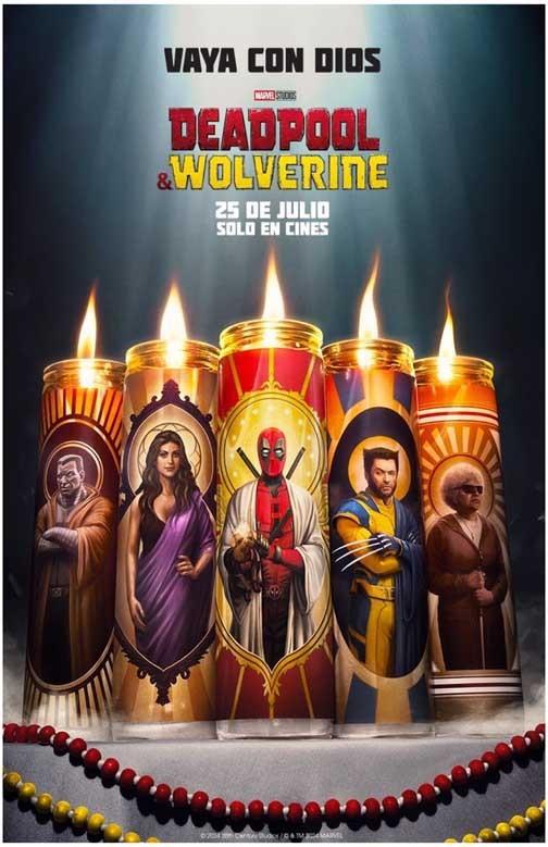 Ryan Reynolds DEADPOOL & WOLVERINE Spanish Hugh Jackman movie poster 11x17