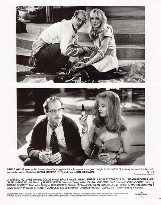 Goldie Hawn DEATH BECOMES HER Meryl Streep Bruce Willis 1992 original 8x10 photo
