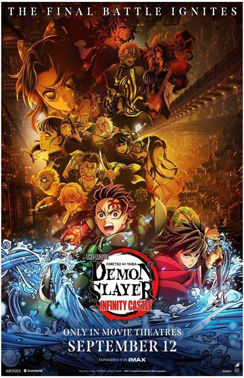 DEMON SLAYER INFINITY CASTLE movie poster 11x17