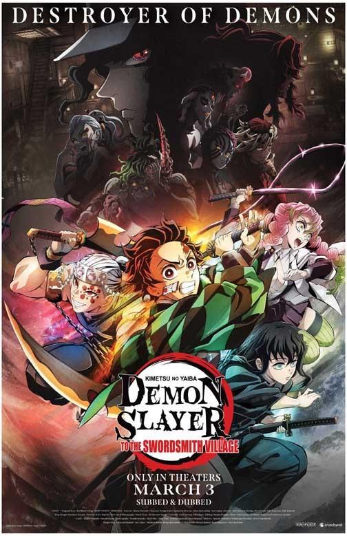 DEMON SLAYER: TO THE SWORDSMITH VILLAGE movie poster 11x17
