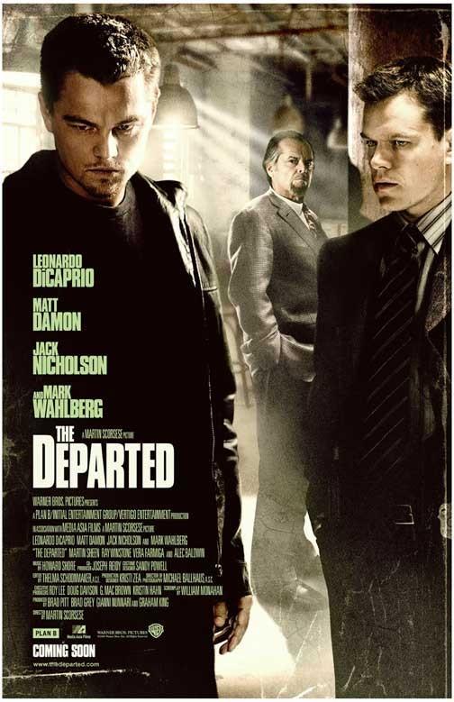 Leonardo DiCaprio THE DEPARTED Matt Damon movie poster 11x17 Martin Scorsese