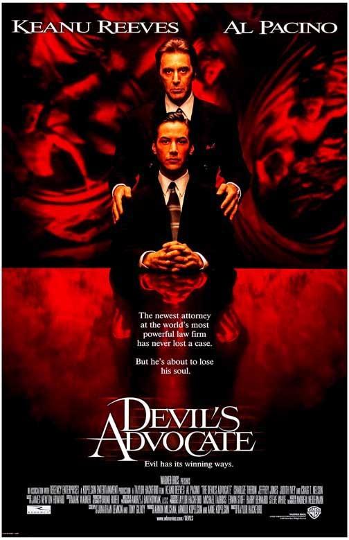 Keanu Reeves THE DEVIL'S ADVOCATE Al Pacino movie poster 11x17 Taylor Hackford