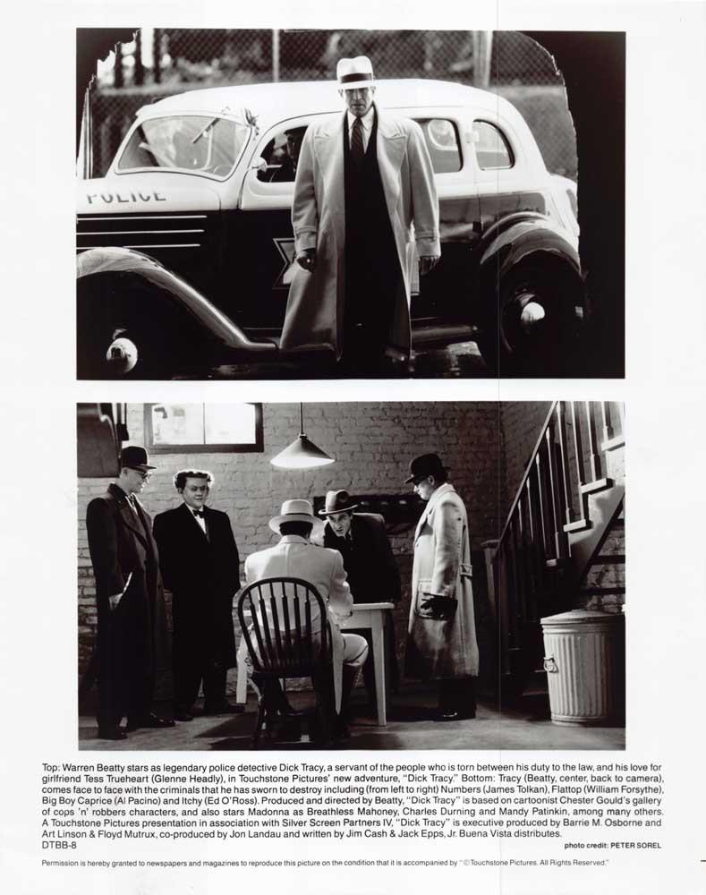 Warren Beatty DICK TRACY Al Pacino original 8x10 press photo 1999