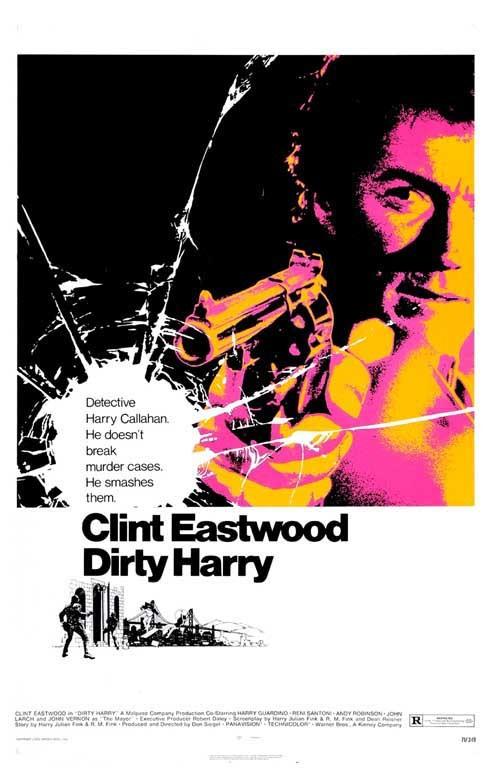 Clint Eastwood DIRTY HARRY Harry Guardino movie poster 11x17 Don Siegel