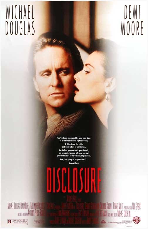 Michael Douglas DISCLOSURE Demi Moore movie poster 11x17
