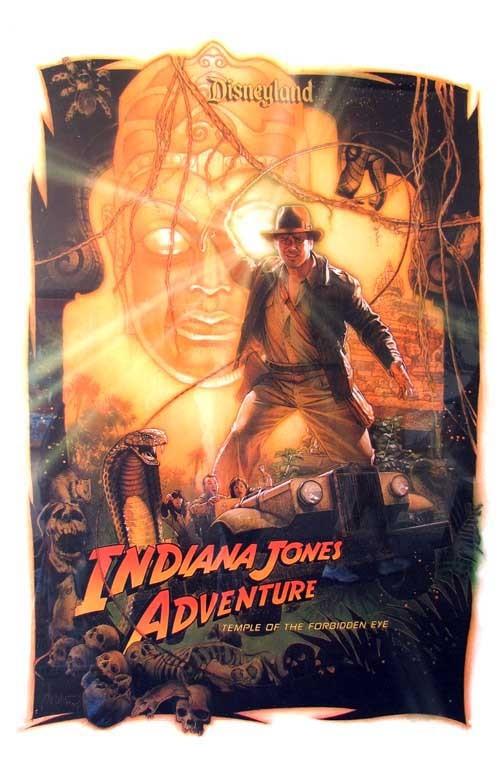 INDIANA JONES ADVENTURE TEMPLE OF THE FORBIDDEN EYE poster 11x17 Drew Struzan