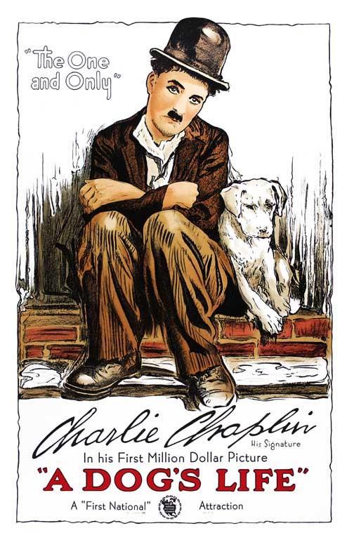 Charlie Chaplin A DOG'S LIFE movie poster 11x17