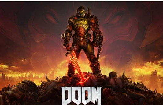 Bethesda DOOM ETERNAL video game poster 17x11