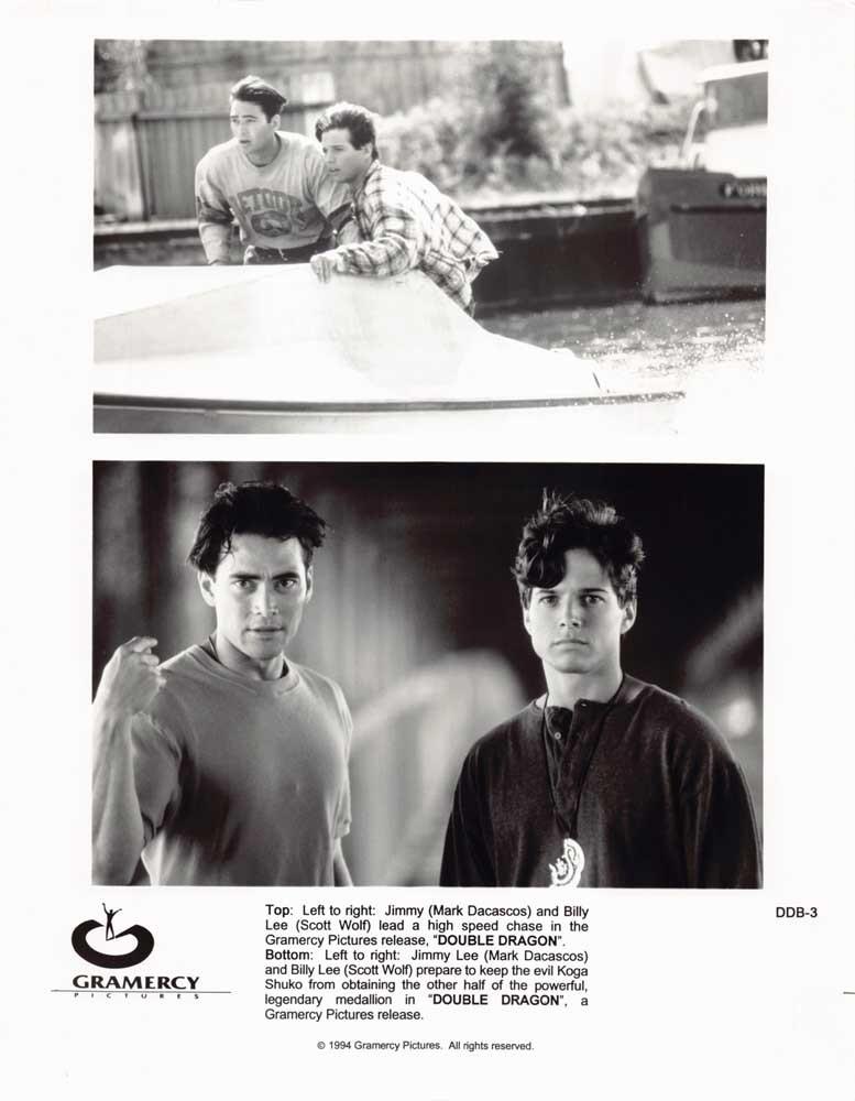 Mark Dacascos DOUBLE DRAGON Scott Wolf original 8x10 press photo 1994