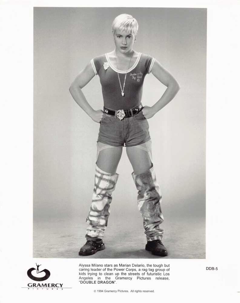 Alyssa Milano DOUBLE DRAGON original 8x10 press photo 1994