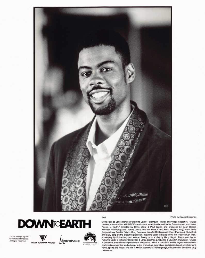 Chris Rock DOWN TO EARTH original 8x10 press photo 2001
