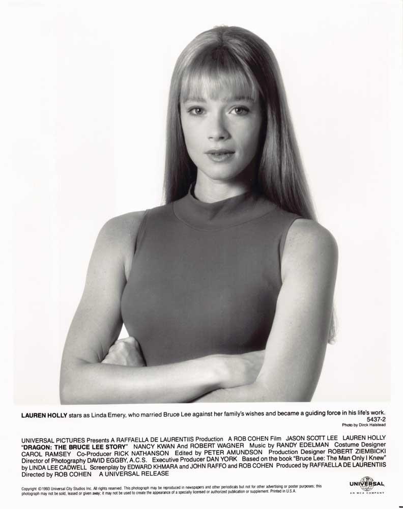 Lauren Holly DRAGON: BRUCE LEE STORY original 8x10 press photo 1993