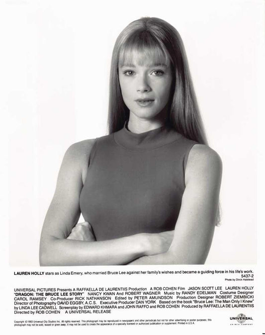 Lauren Holly DRAGON: BRUCE LEE STORY original 8x10 press photo 1993