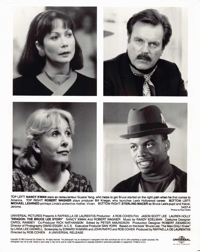 Robert Wagner DRAGON: BRUCE LEE STORY original 8x10 press photo 1993