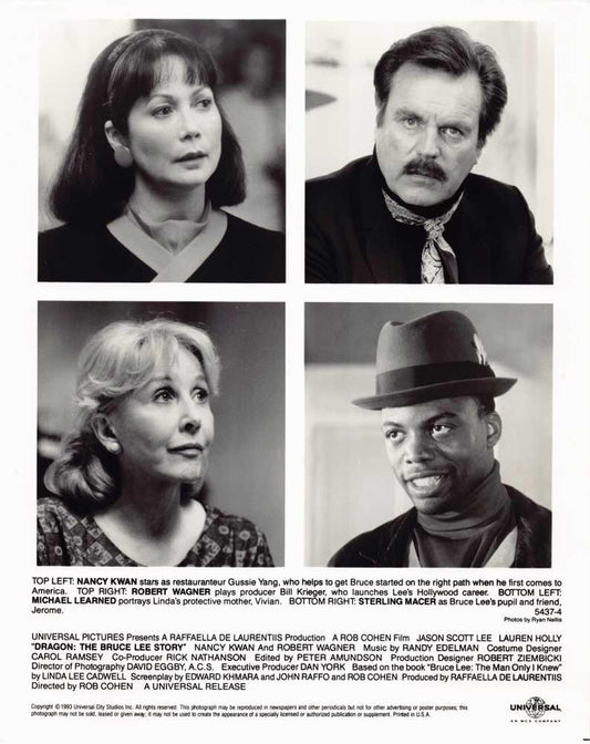Robert Wagner DRAGON: BRUCE LEE STORY original 8x10 press photo 1993