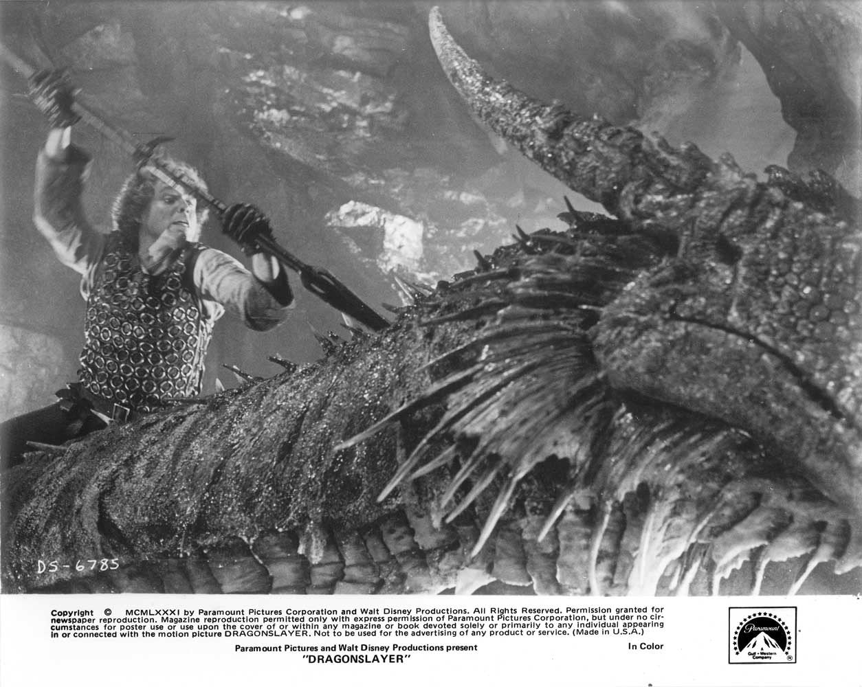 Peter MacNicol DRAGONSLAYER original 10x8 press photo 1981