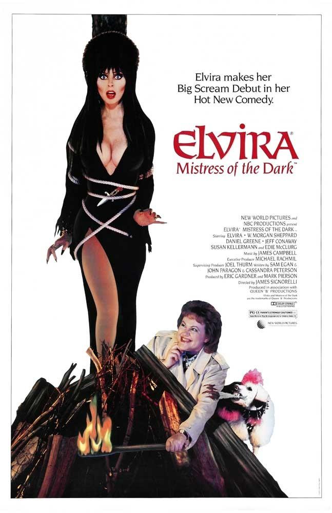 Cassandra Peterson ELVIRA MISTRESS OF THE DARK movie poster 11x17