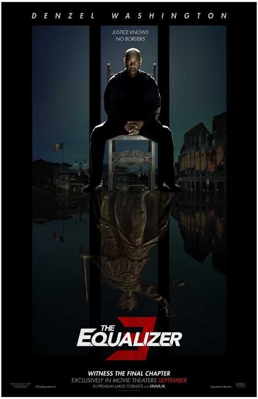 Denzel Washington THE EQUALIZER 3 Dakota Fanning advance movie poster 11x17