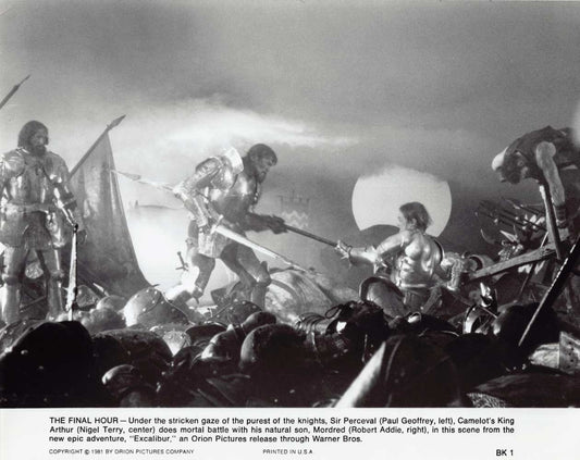 Nigel Terry EXCALIBUR Robert Addie Paul Geoffrey original press photo 1981