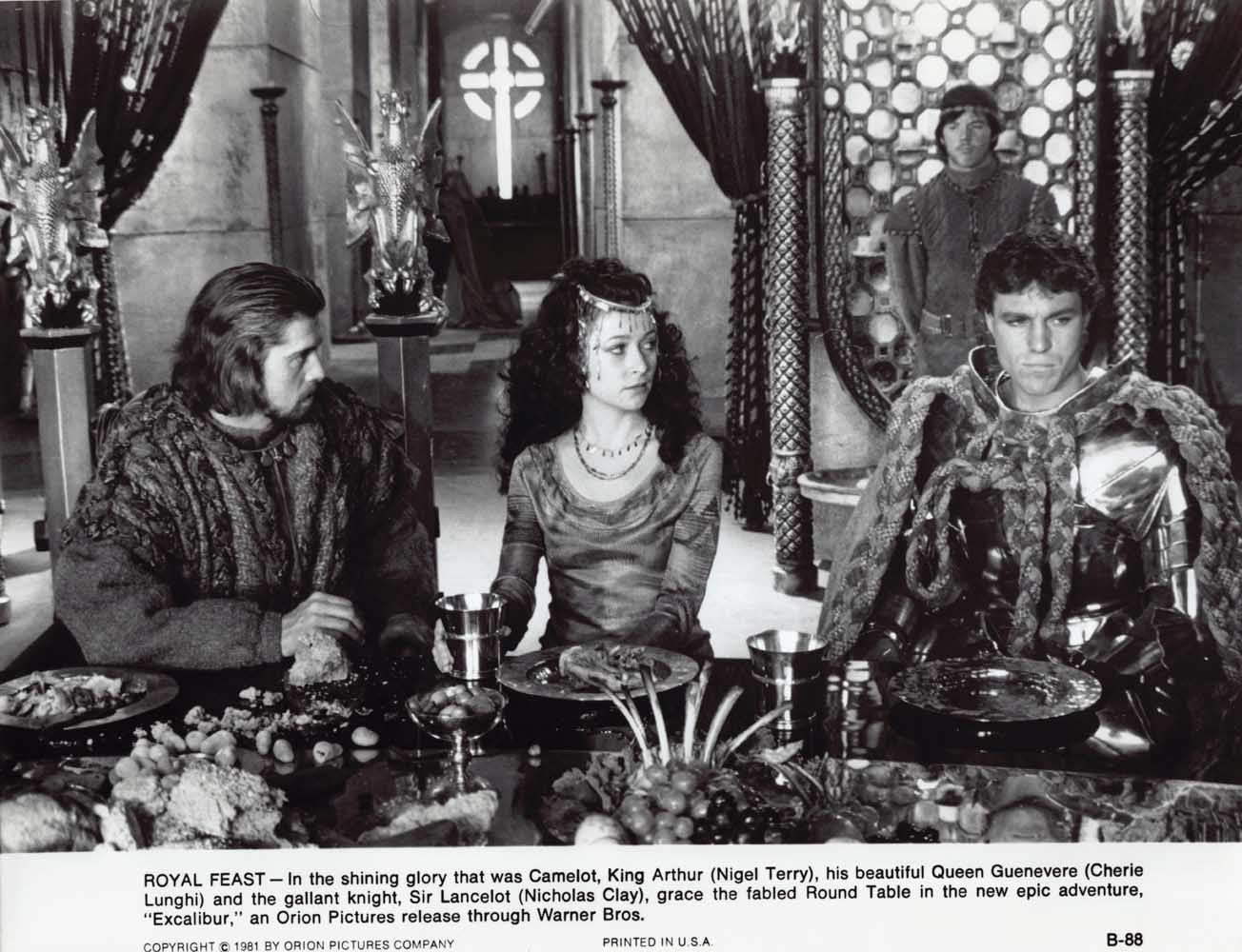 Nigel Terry Cherie Lunghi EXCALIBUR Nicholas Clay original press photo 1981
