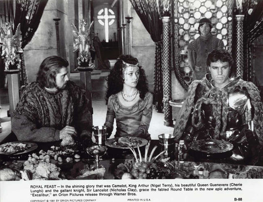 Nigel Terry Cherie Lunghi EXCALIBUR Nicholas Clay original press photo 1981