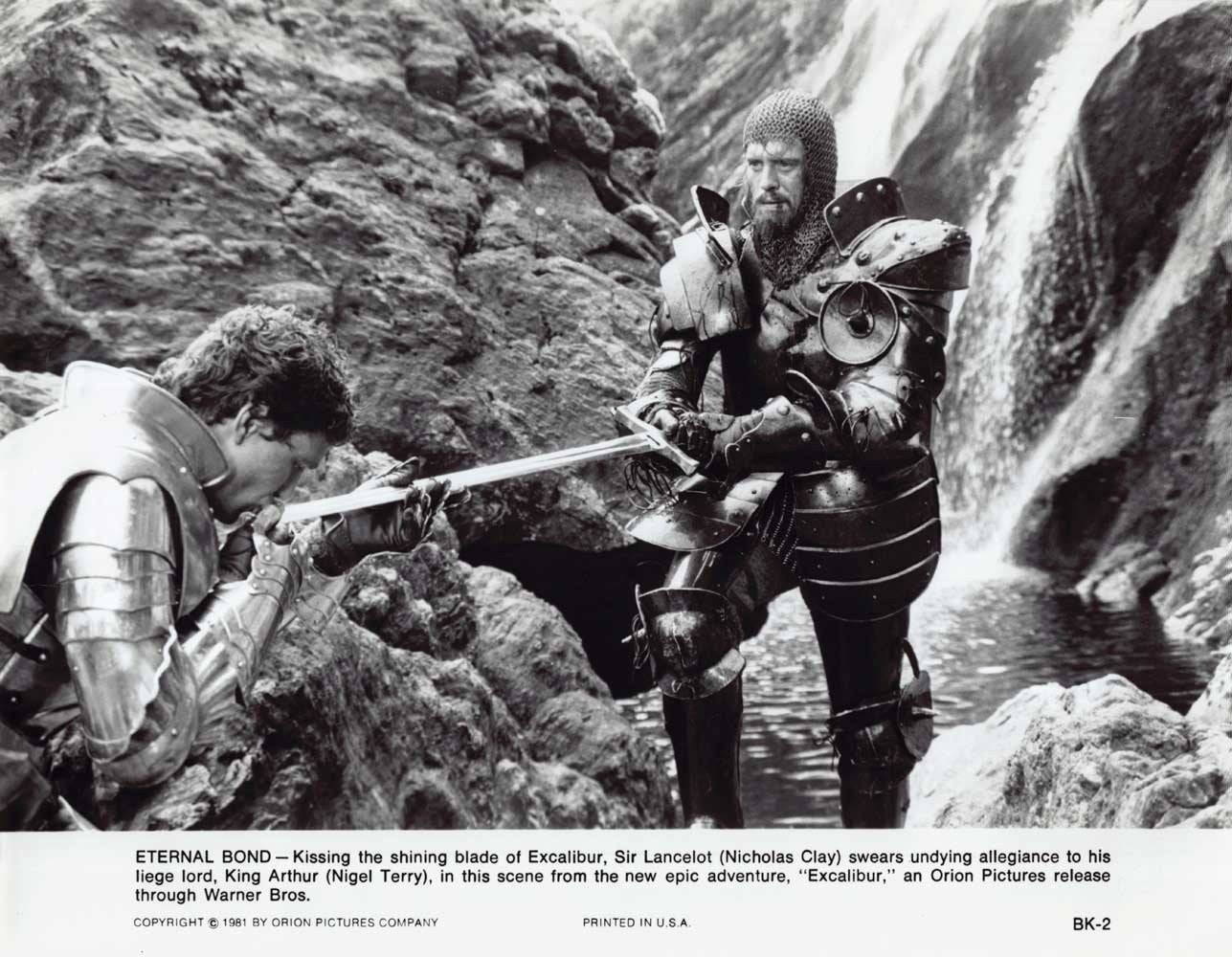 Nigel Terry EXCALIBUR Nicholas Clay original press photo 1981