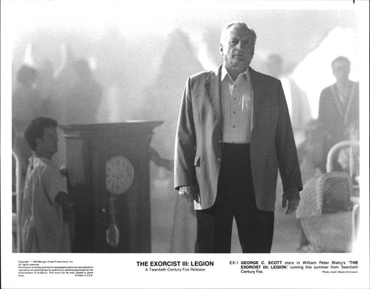 George C Scott THE EXORCIST III: LEGION original 10x8 press photo 1990
