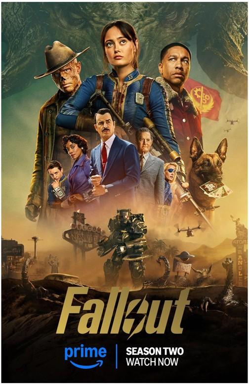 Walton Goggins FALLOUT Ella Purnell S2 television poster 11x17
